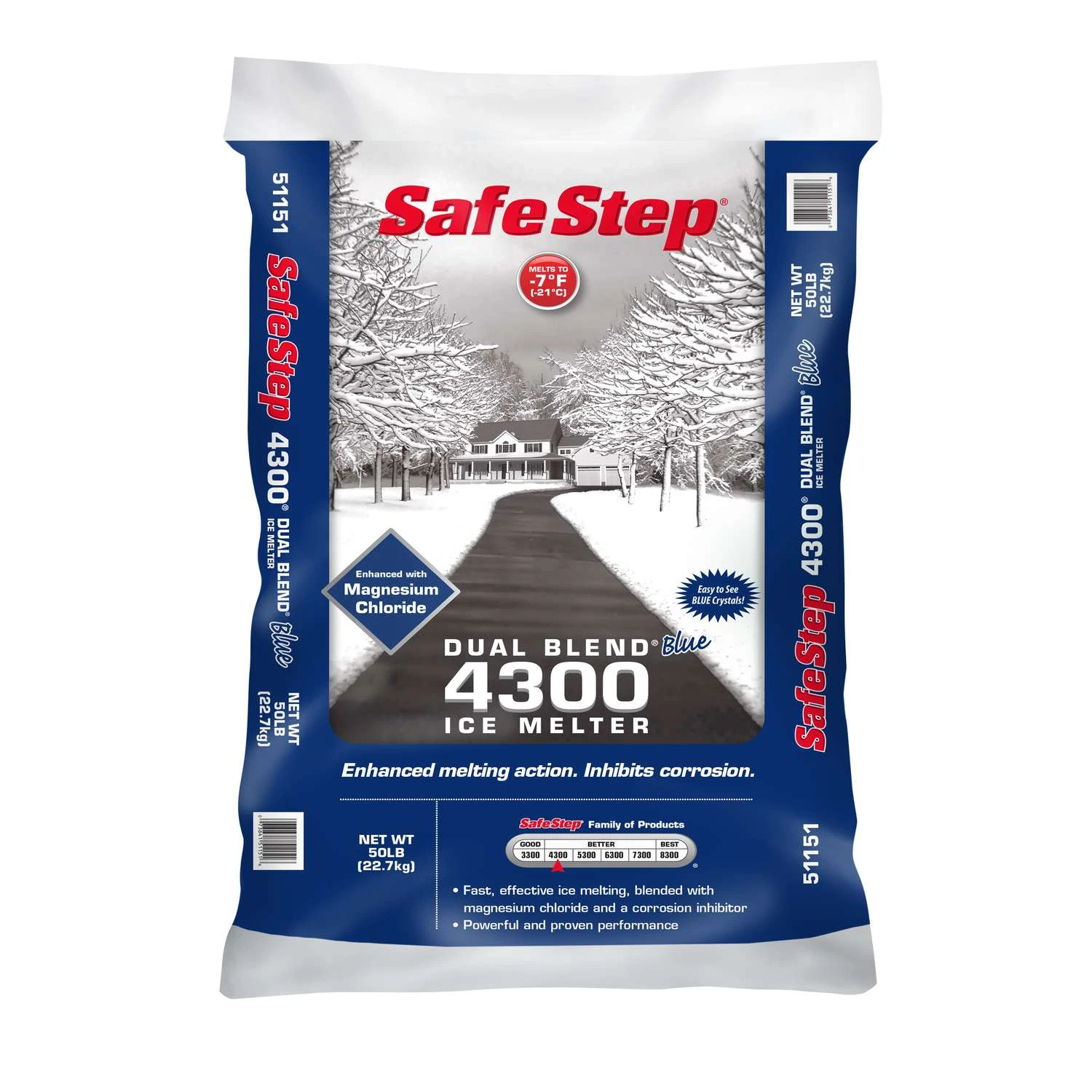 Safe Step Dual Blend 4300 Magnesium Chloride/Sodium Chloride Pet Friendly Pellet Ice Melt 50 Lb 1 Safe Step Dual Blend 4300 Magnesium Chloride/Sodium Chloride Pet Friendly Pellet Ice Melt 50 Lb