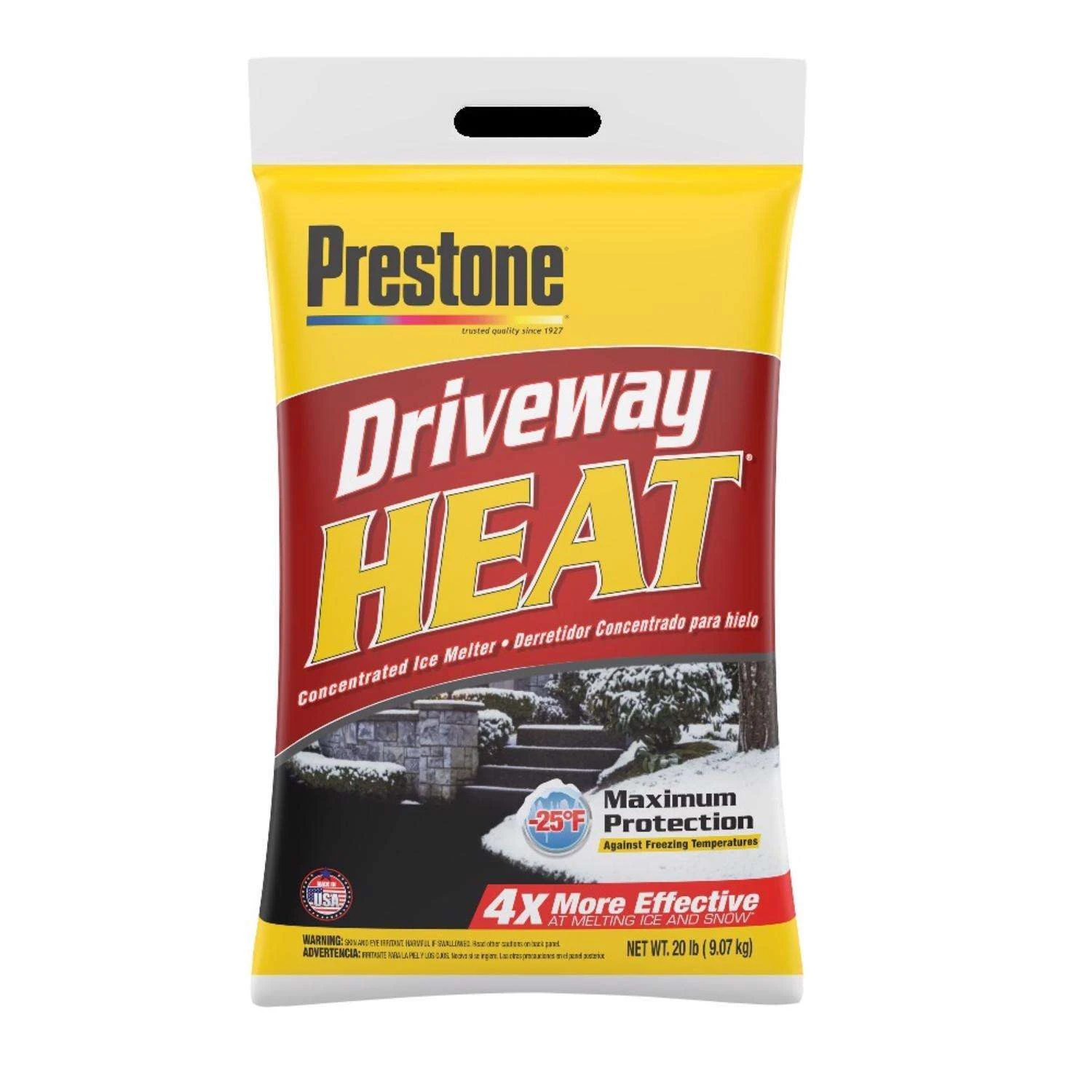 Prestone Driveway Heat Calcium Chloride Pellet Ice Melt 20 Lb 1 Prestone Driveway Heat Calcium Chloride Pellet Ice Melt 20 Lb