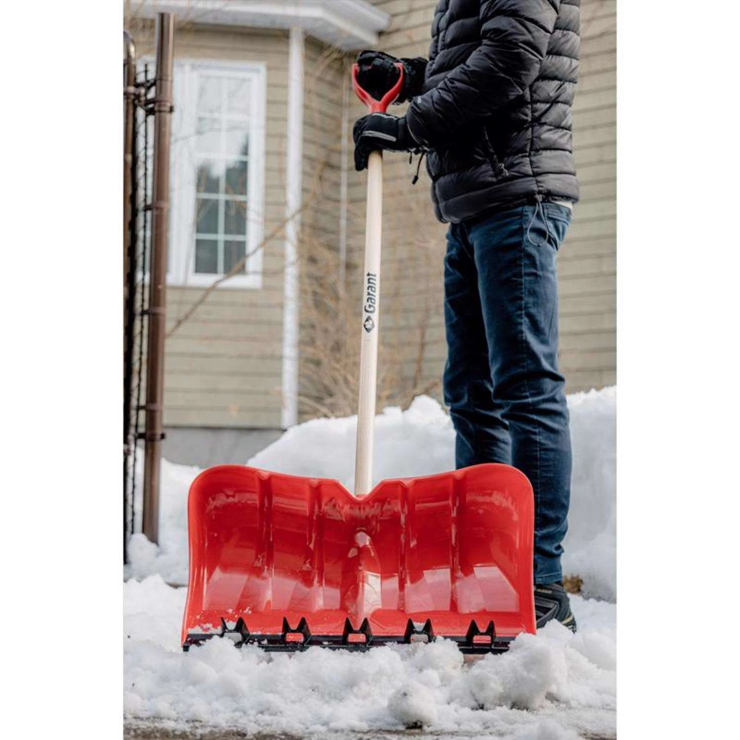 Garant 22 In. W X 57.5 In. L Poly Snow Pusher 7 Garant 22 In. W X 57.5 In. L Poly Snow Pusher - Image 7