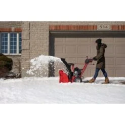 Troy-Bilt Storm 2420 Two-Stage Snow Blower 7 Troy-Bilt Storm 2420 Two-Stage Snow Blower -Snow Gear Shop 206039 v LifestyleImage Lg