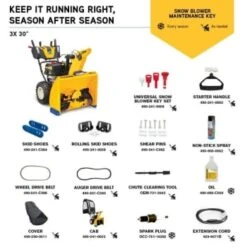Cub Cadet 3x Hd 30" 420cc Three-Stage Gas Snow Blower With Electric Start 19 Cub Cadet 3x Hd 30" 420cc Three-Stage Gas Snow Blower With Electric Start -Snow Gear Shop 216720 DetailedProductView8 Lg