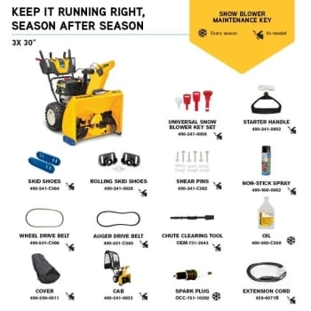 Cub Cadet 3x Hd 30" 420cc Three-Stage Gas Snow Blower With Electric Start 10 Cub Cadet 3x Hd 30" 420cc Three-Stage Gas Snow Blower With Electric Start - Image 10