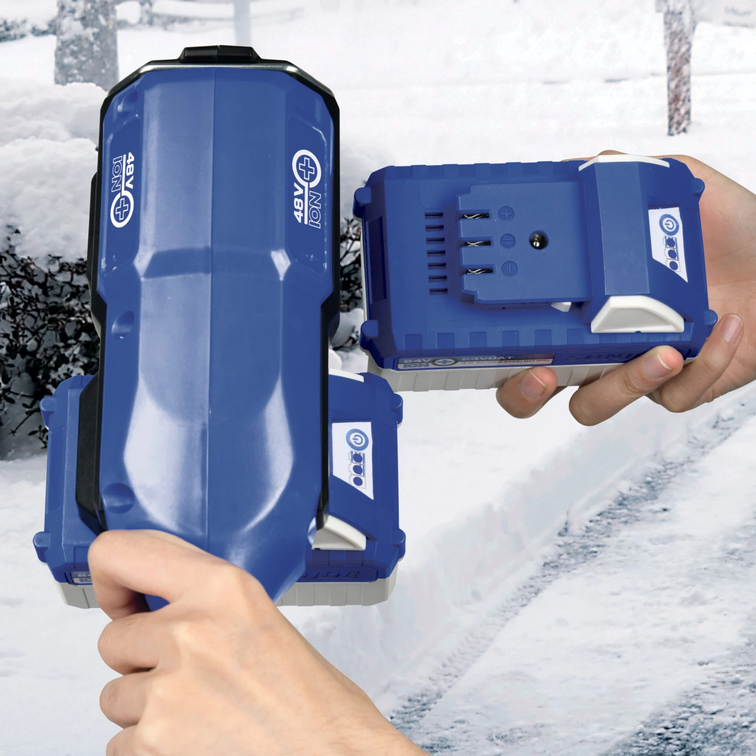 Snow Joe 24V-X2-13SS 48-Volt* IONMAX Cordless Snow Shovel Kit | 13-inch | W/ 2 X 4.0-Ah Batteries + Dual Port Charger 9 Snow Joe 24V-X2-13SS 48-Volt* IONMAX Cordless Snow Shovel Kit | 13-inch | W/ 2 X 4.0-Ah Batteries + Dual Port Charger - Image 9