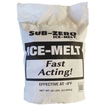 Sub-Zero Ice Melt 50 Lb. Standard Ice Melt Bag 1 Sub-Zero Ice Melt 50 Lb. Standard Ice Melt Bag