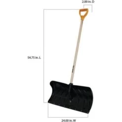 True Temper 38.3 Steel Handle Plastic Snow Shovel -Snow Gear Shop 307219 DetailedProductView2 Lg