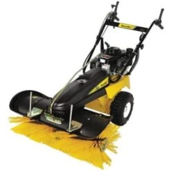 Snowex Gas Powered Rotary Snow Broom With Plow Attachment