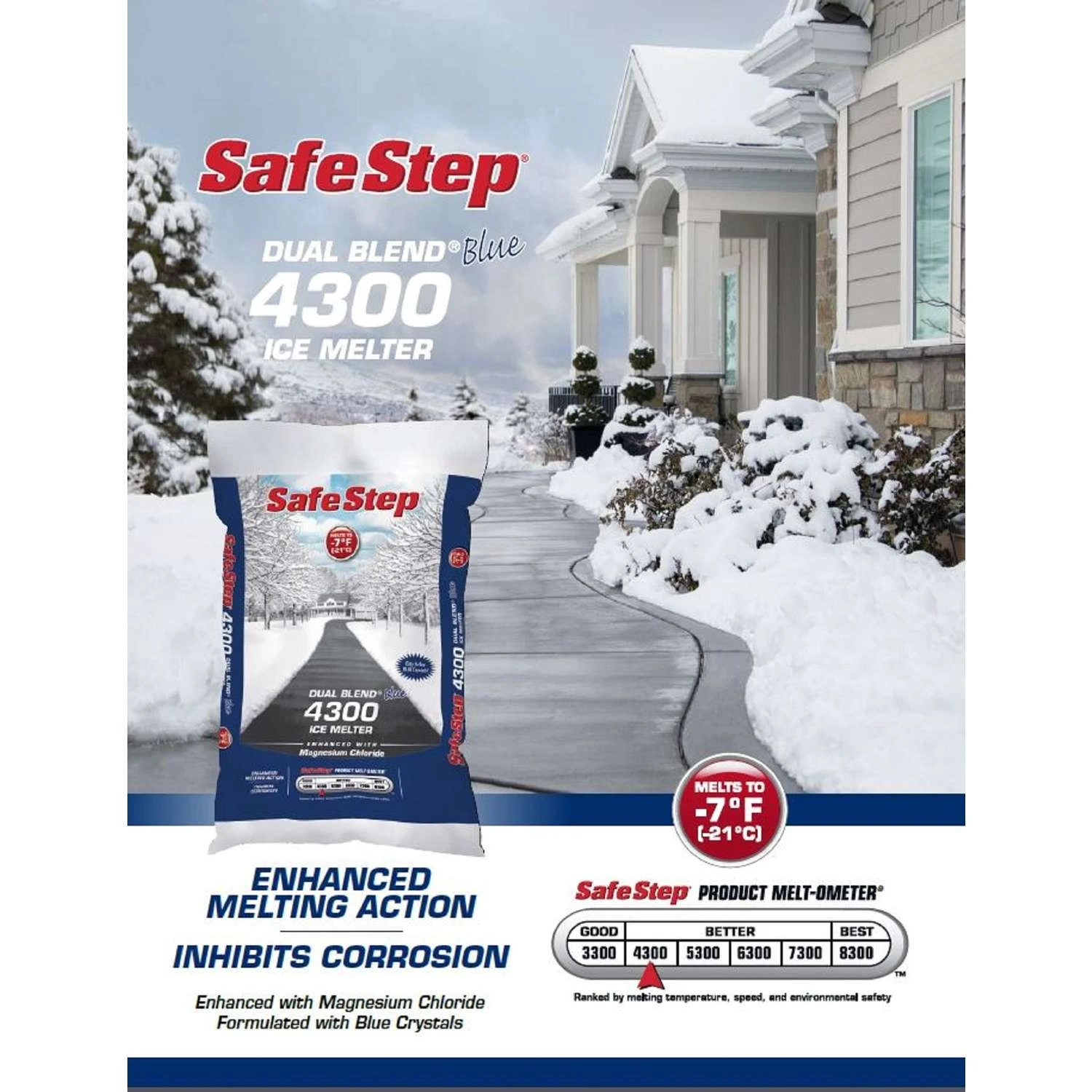Safe Step Dual Blend 4300 Magnesium Chloride/Sodium Chloride Pet Friendly Pellet Ice Melt 50 Lb 2 Safe Step Dual Blend 4300 Magnesium Chloride/Sodium Chloride Pet Friendly Pellet Ice Melt 50 Lb - Image 2