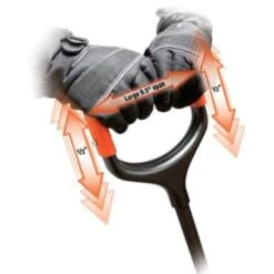 Bigfoot 19" Poly Combination Snow Shovel With X-Large Shock Absorbing D-Grip -Snow Gear Shop 837931 Handle V Lg 1