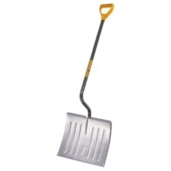 Snow Shovel, 18In, Alum, Stl, Hdl, Asbld