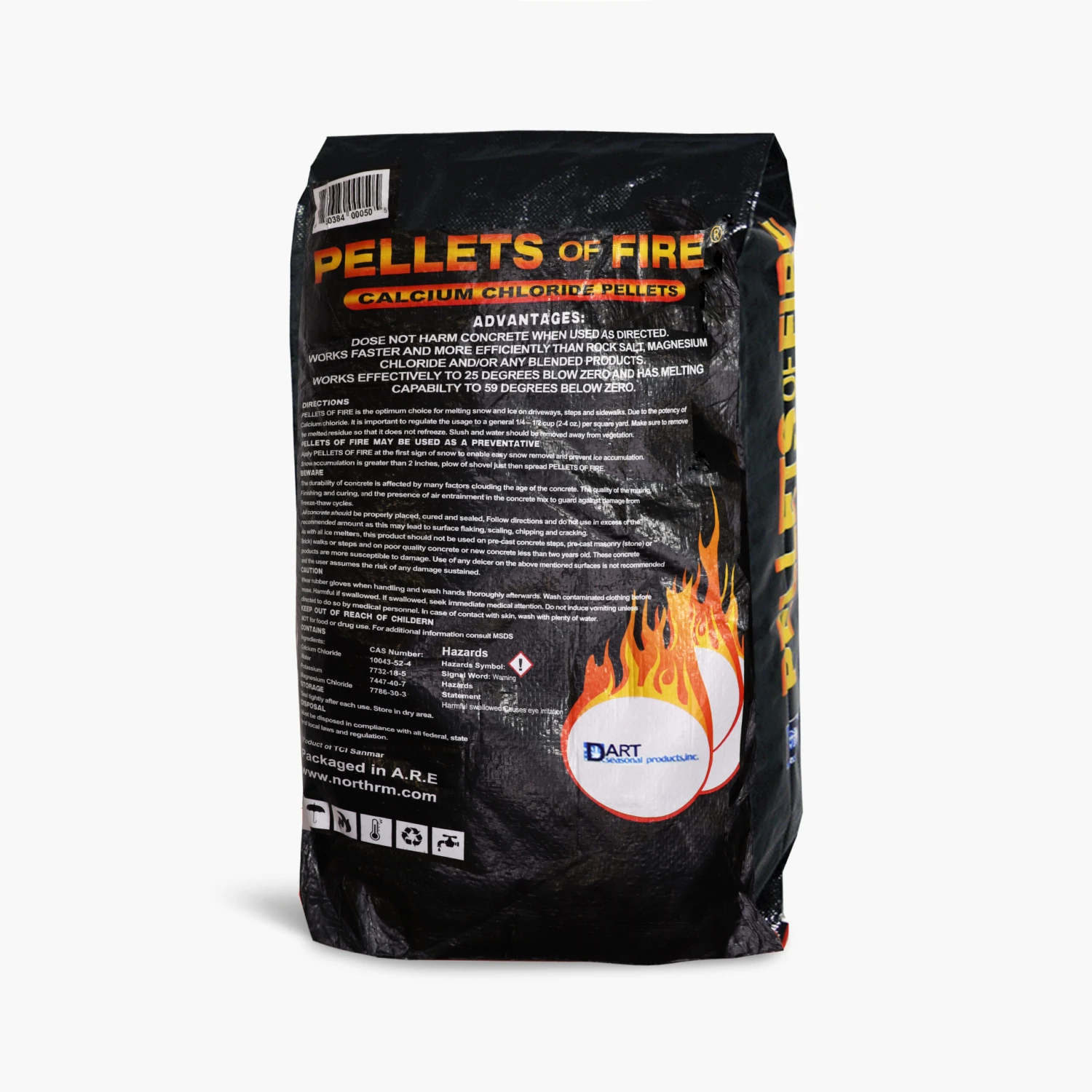 Pellets Of Fire Calcium Chloride Ice And Snow Melt + Deicer | 50 Lb. Bag | Works To -25°F 3 Pellets Of Fire Calcium Chloride Ice And Snow Melt + Deicer | 50 Lb. Bag | Works To -25°F - Image 3