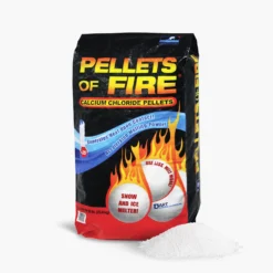 Pellets Of Fire Calcium Chloride Ice And Snow Melt + Deicer | 50 Lb. Bag | Works To -25°F
