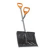 Ergie Systems ERG-SNSH18 Steel Shaft Impact Resistant Snow Shovel | 18-Inch Shovel | 34.5-Inch Shaft | Push/Scoop Combination Blade