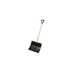 18 Steel Blade Combo Snow Shovel W/ Wood D-Grip Handle