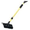 Subzero Fixed Head Snow Broom, With Squeegee, Aluminum Handle With Ice Scraper Extends To 52 In.