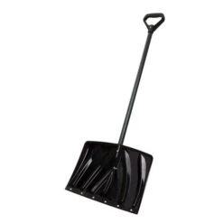 18IN SNOW SHOVEL WWEAR STRIP, BLACK