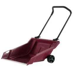 Heavy Duty Snow Rolling Remover With Wheels And Wide Blade, Red -Snow Gear Shop Quickway20Imports20Inc 806089xx6eb32c