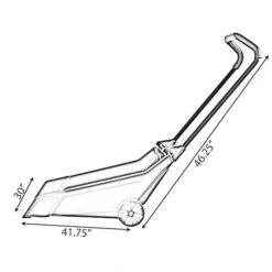 Heavy Duty Snow Rolling Remover With Wheels And Wide Blade, Red -Snow Gear Shop Quickway20Imports20Inc 806090xx79d7b0
