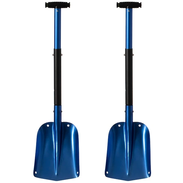 Lightweight Extendable Aluminum Telescoping Compact Utility Snow Shovel, Blue Set Of 2 1 Lightweight Extendable Aluminum Telescoping Compact Utility Snow Shovel, Blue Set Of 2