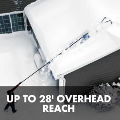 Snow Joe RJ208M PRO Snow Removal Roof Rake W/ 20-Foot Debris Slide | 28-Foot Max Reach -Snow Gear Shop RJ208M PDP images02 scaled