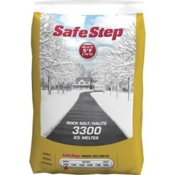 Ice Melt, Safe Step, Rock Salt, 5 Degrees F, 10 Lb, 4/BD PK