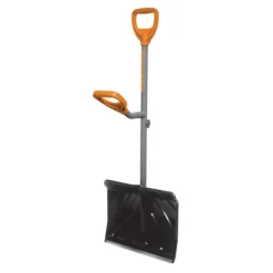 Ergie Systems, Steel Shaft Impact Resistant Snow Shovel, 18" L, 34.5" Shaft, Push/Scoop Combo Blade -Snow Gear Shop Snow20Joe20LLC ERGxxSNSH18xxImage01xxflippedxx26ee1b