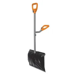 Ergie Systems, Steel Shaft Impact Resistant Snow Shovel, 18" L, 34.5" Shaft, Push/Scoop Combo Blade -Snow Gear Shop Snow20Joe20LLC ERGxxSNSH18xxImage06xx23cedd