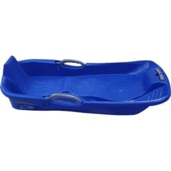 Belli BE80351 Blue Snow Sled 2 Seats With Brake & Handle Cord For Kids & Adults - 8 X 17.9 X 35.7 In.