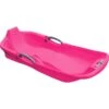 Belli BE80368 Pink Snow Sled 2 Seats With Brake & Handle Cord For Kids & Adults - 8 X 17.9 X 35.7 In.