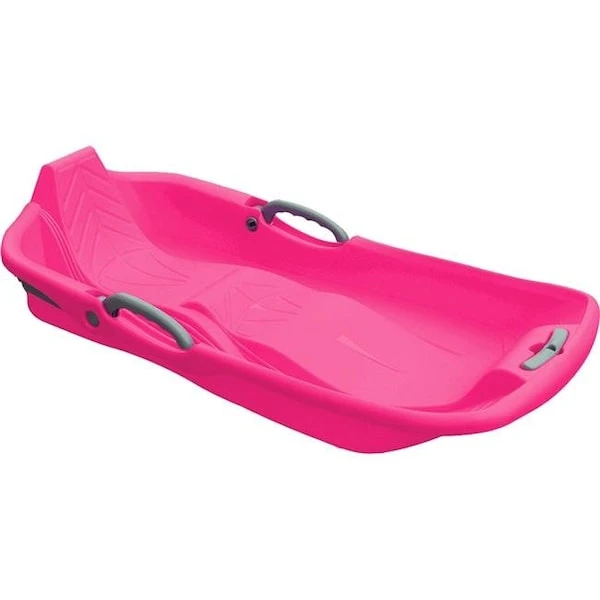 Belli BE80368 Pink Snow Sled 2 Seats With Brake & Handle Cord For Kids & Adults - 8 X 17.9 X 35.7 In. 1 Belli BE80368 Pink Snow Sled 2 Seats With Brake & Handle Cord For Kids & Adults - 8 X 17.9 X 35.7 In.