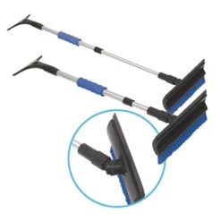 Telescoping Snowbroom With Pivoting Head And Ice Scraper- 45 In.