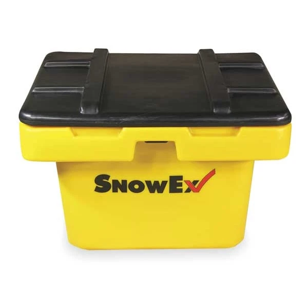 5.5 Cu Ft Resin Heavy Duty Salt Box, Yellow 1 5.5 Cu Ft Resin Heavy Duty Salt Box, Yellow