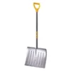 True Temper Snow Shovel, 36 In Steel D-Grip Handle, Aluminum Blade Material, 18 In Blade Width