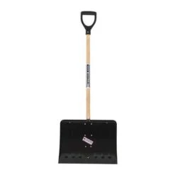 Snow Shovel, 41" Wood Steel Blade Material, 18" Blade Width