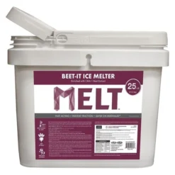 Beet Extract Ice Melt Bucket, 25 Lb.