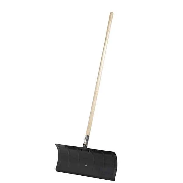 Snow Shovel, 49 1/2 In Wood Straight Handle, Carbon Steel Blade Material, 24 In Blade Width 3 Snow Shovel, 49 1/2 In Wood Straight Handle, Carbon Steel Blade Material, 24 In Blade Width - Image 3