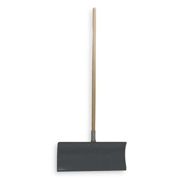 Snow Shovel, 49 1/2 In Wood Straight Handle, Carbon Steel Blade Material, 24 In Blade Width 2 Snow Shovel, 49 1/2 In Wood Straight Handle, Carbon Steel Blade Material, 24 In Blade Width - Image 2