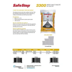 Safe Step 3300 Sodium Chloride Crystal Halite/Rock Salt Ice Melt 50 Lb -Snow Gear Shop a15444d2 4a74 4f5d b74d 93497ba17cae