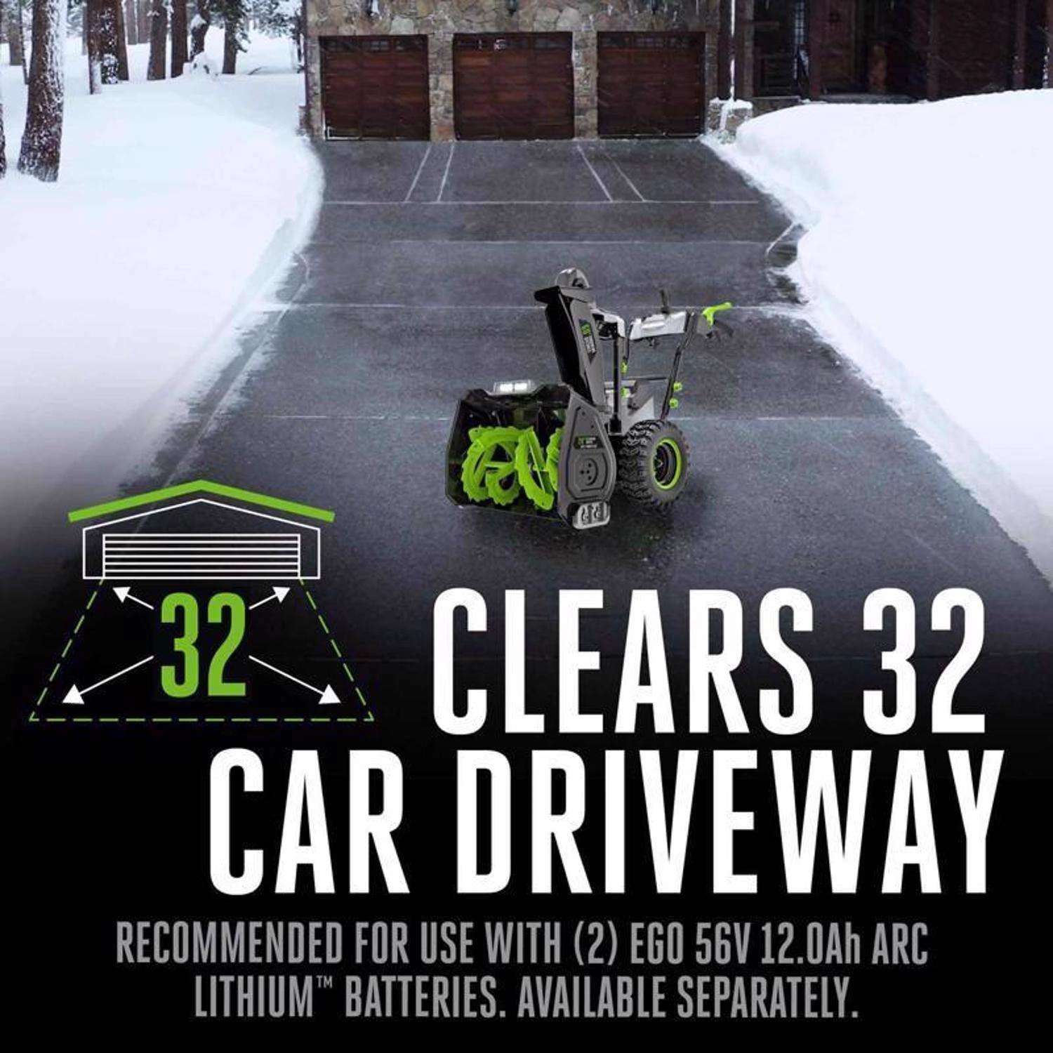 EGO Power+ Peak Power SNT2800 28 In. Two Stage 56 V Battery Snow Blower Tool Only W/ 2-IN-1 CHUTE ADJUSTMENT 7 EGO Power+ Peak Power SNT2800 28 In. Two Stage 56 V Battery Snow Blower Tool Only W/ 2-IN-1 CHUTE ADJUSTMENT - Image 7