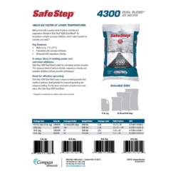 Safe Step Dual Blend 4300 Magnesium Chloride/Sodium Chloride Granule Ice Melt 50 Lb -Snow Gear Shop db9634a7 8904 433a aac2 2f178683d6e1