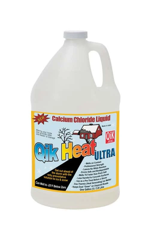 Qik Joe Qik Heat Ultra Calcium Chloride Liquid Ice Melt 1 Gal 1 Qik Joe Qik Heat Ultra Calcium Chloride Liquid Ice Melt 1 Gal