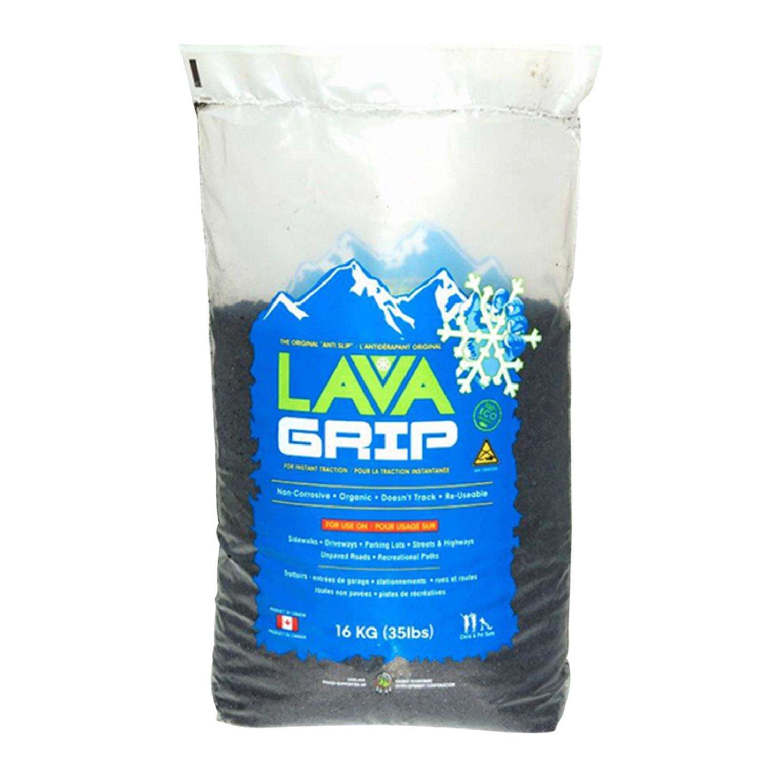 LavaGrip Black Pumice Pet Friendly Pellet Ice Melt 35 Lb 1 LavaGrip Black Pumice Pet Friendly Pellet Ice Melt 35 Lb